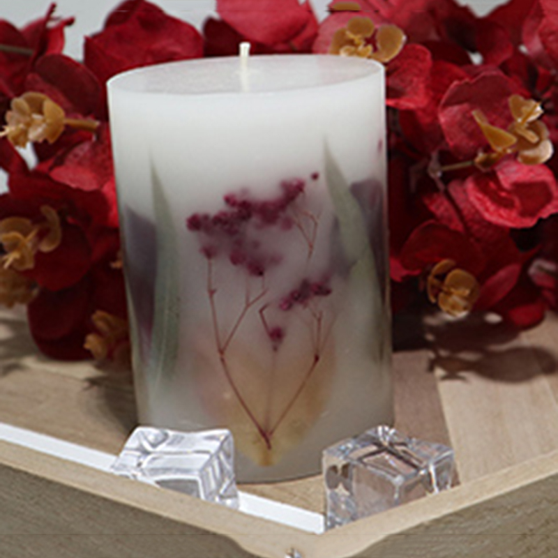 Private label scented pillar candle UK for home decor and household fragrance